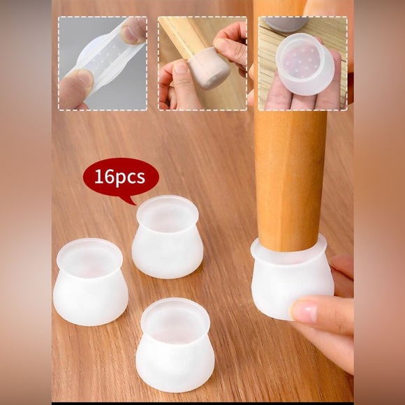 Silicon chair leg caps - Picture 3 of 3